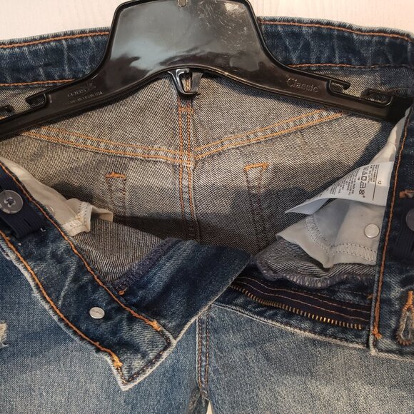 Women's OLD NAVY Jeans Size 12 High Rise Slouchy Straight - New - Picture 5 of 6